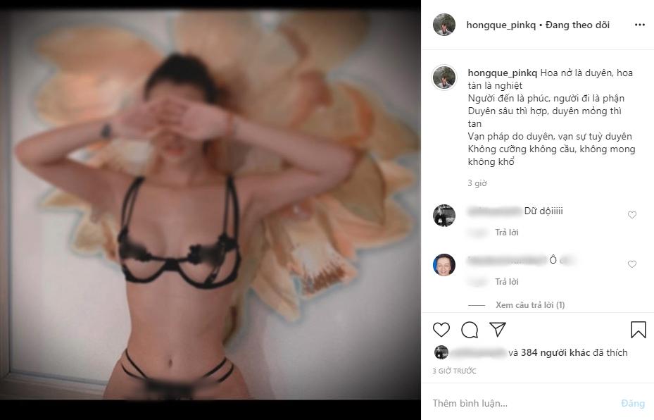Hồng Quế đốt Facebook bằng ảnh nội y ren hở 95% cơ thể-1