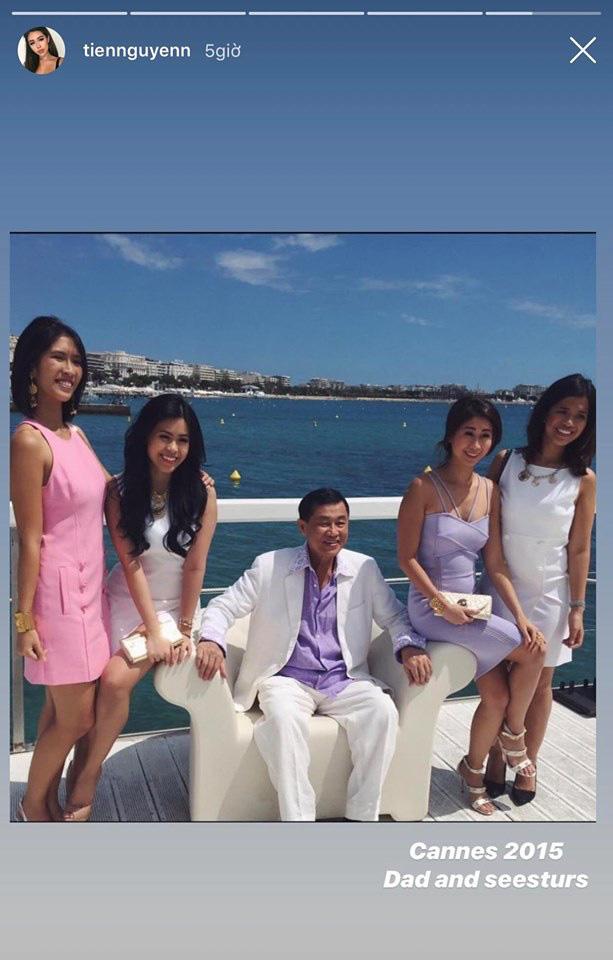Ảnh hiếm hoi rich kid Tiên Nguyễn chụp bên người bố tỷ phú-1