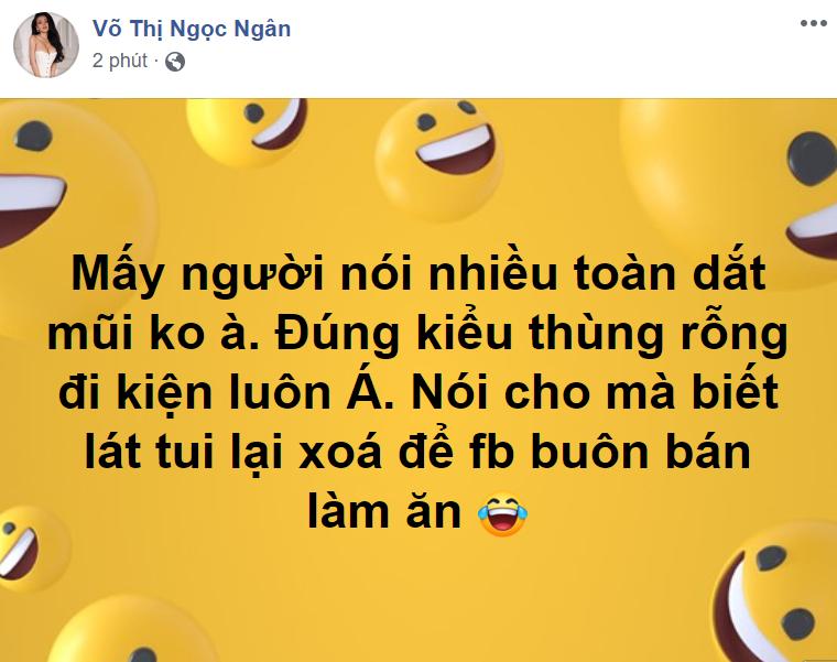 Yaya Trương Nhi khởi kiện, Ngân 98 chẳng sợ: Thùng rỗng kêu to-1