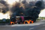 Cháy lớn tại cây xăng, lái xe bồn bị lửa thiêu tử vong, vợ chồng chủ cây xăng bị bỏng nặng