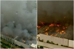 Hỏa hoạn thiêu rụi kho hàng khổng lồ 1,1 triệu m2 của Amazon ở Mỹ