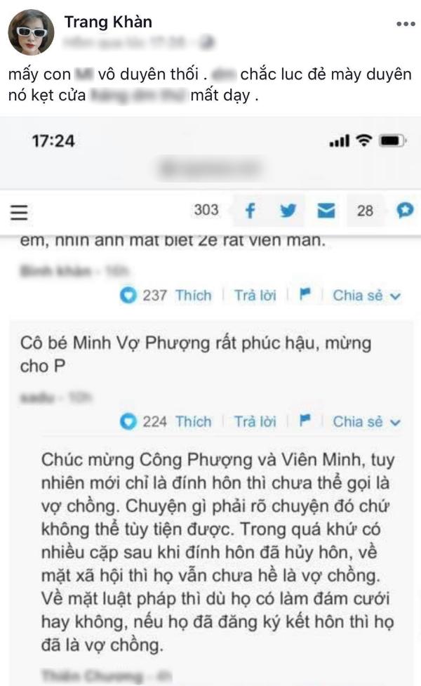 Bênh Công Phượng và Viên Minh, Trang Trần chửi dân mạng săm soi quá đáng-2