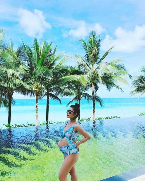 Vân Navy sexy hết cỡ tháng cuối thai kỳ, tiết lộ tình cảm vợ chồng đi xuống vì bầu bí-3
