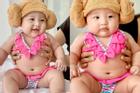 Cưng muốn xỉu ảnh cháu gái 3 tháng tuổi của Trấn Thành lần đầu được mẹ cho diện bikini