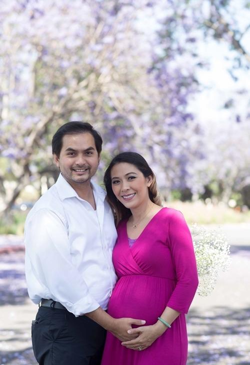 Vợ Đức Tiến khoe bụng bầu sau 9 năm mong con-7