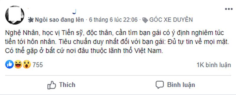 Nam tiến sĩ tuyển vợ đủ tự tin về mọi mặt sở hữu 3 bằng đại học, 2 bằng thạc sĩ và vài căn hộ hạng sang-1