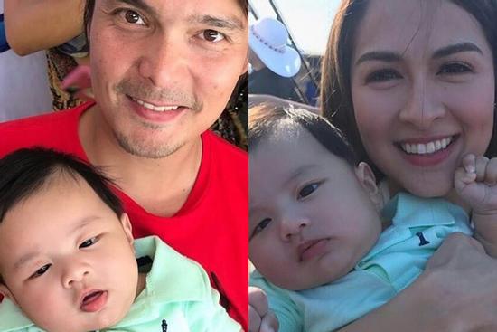 Vợ Đan Trường khoe ảnh Marian Rivera bế con trai