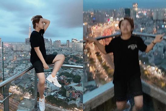 Duy Khánh bất chấp nguy hiểm tính mạng chỉ để có một bức ảnh 'sống ảo' đỉnh cao