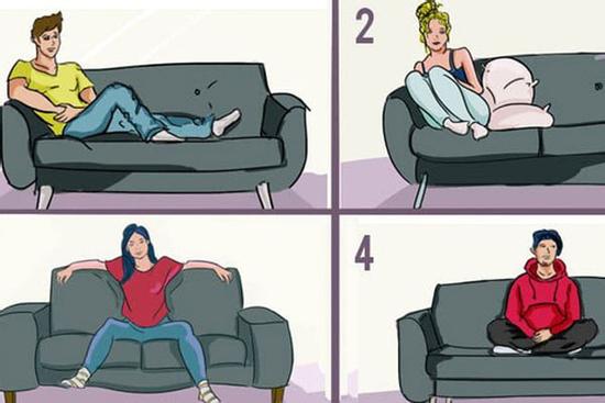 Tư thế ngồi ghế sô pha tiết lộ bạn là người thế nào