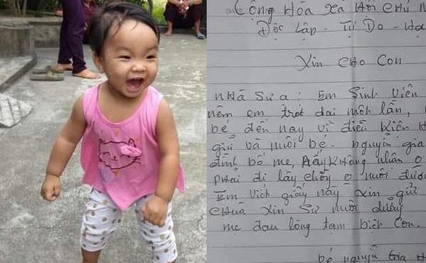 Bé gái xinh xắn sau gần 1 năm bị mẹ bỏ ở chùa để đi lấy chồng giờ ai nuôi?-1