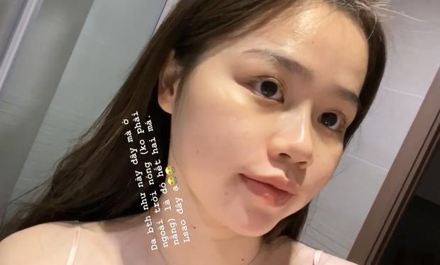 Bạn gái Quang Hải khoe mặt mộc, để lộ làn da mơ ước của bao người-1