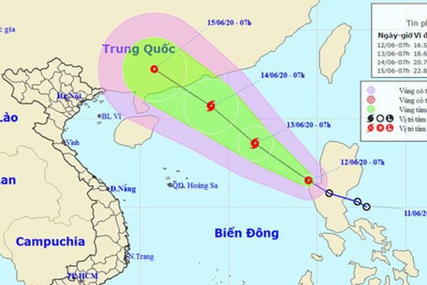 Áp thấp nhiệt đới vào Biển Đông gây gió giật cấp 11, có khả năng thành bão ngày mai-1