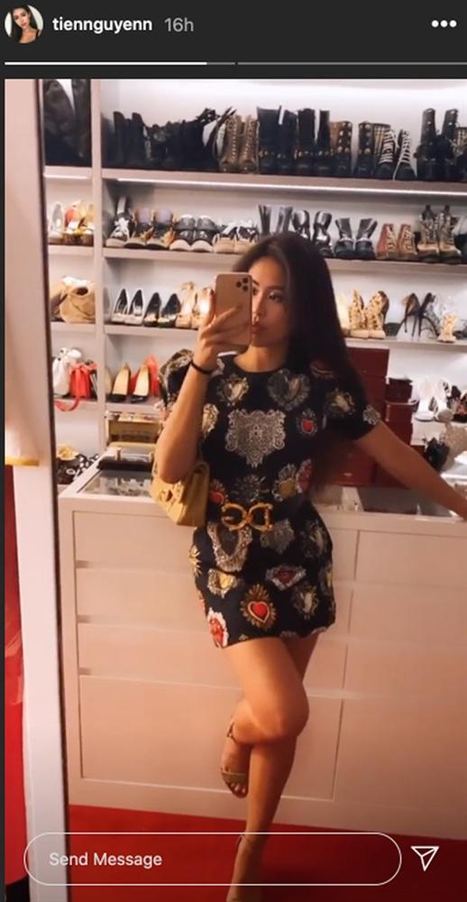 Tủ giày hiệu hàng trăm đôi, Rich Kid Tiên Nguyễn chọn 1 đôi mix đồ mà toát mồ hôi hột-1