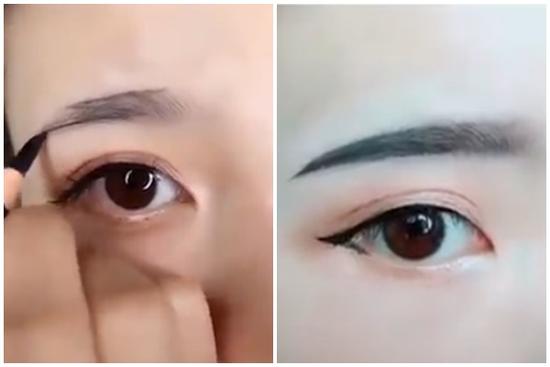 Kẻ lông mày chưa bao giờ dễ đến thế nhờ mẹo trang điểm này