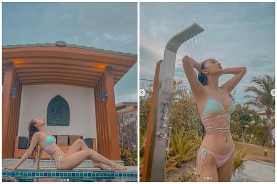 Diện bikini hai mảnh nhỏ xíu, Minh Hằng khiến fan mê mẩn