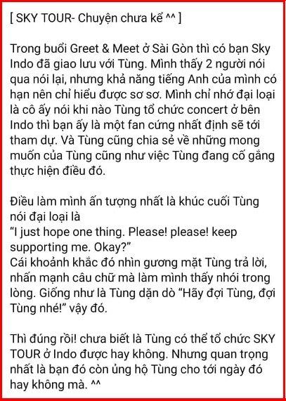 Sơn Tùng M-TP mong muốn mang Sky Tour đến Indonesia, lý do đằng sau lại ngọt ngào thế này-2