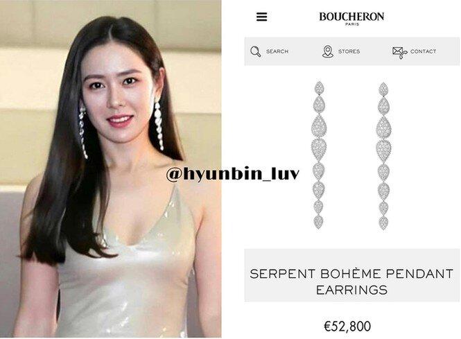 Son Ye Jin, Dương Mịch, Địch Lệ Nhiệt Ba nghiện đeo bông tai khủng nổi bần bật-11