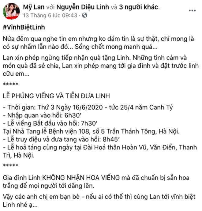 Bạn bè ở VTV xót xa chia sẻ về những ngày cuối đời của MC Diệu Linh-3