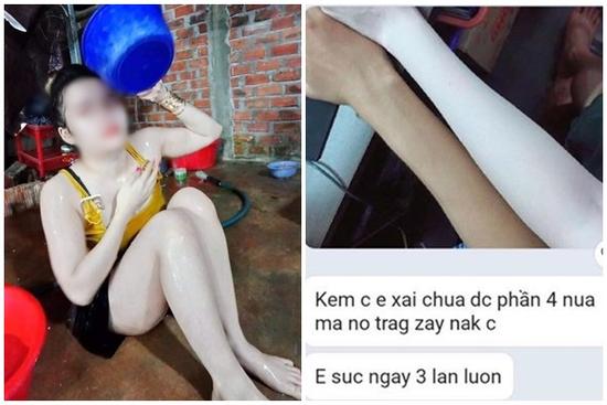 Sởn da gà với những cánh tay 'Bạch ma nữ' nhờ kem trộn