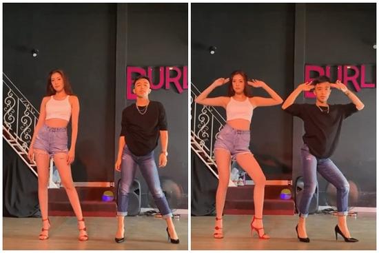 Hoa hậu Khánh Vân nhảy 'Một Cú Lừa' khoe chân dài miên man