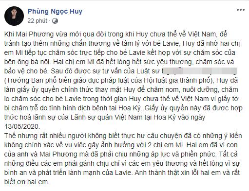 Phùng Ngọc Huy: Tôi vô cùng xin lỗi 2 bảo mẫu của Lavie-1