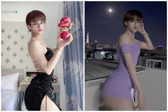 'Thảm họa' Trần Đức Bo nghiện diện váy bó sát tạo dáng khoe vòng 3 phản cảm