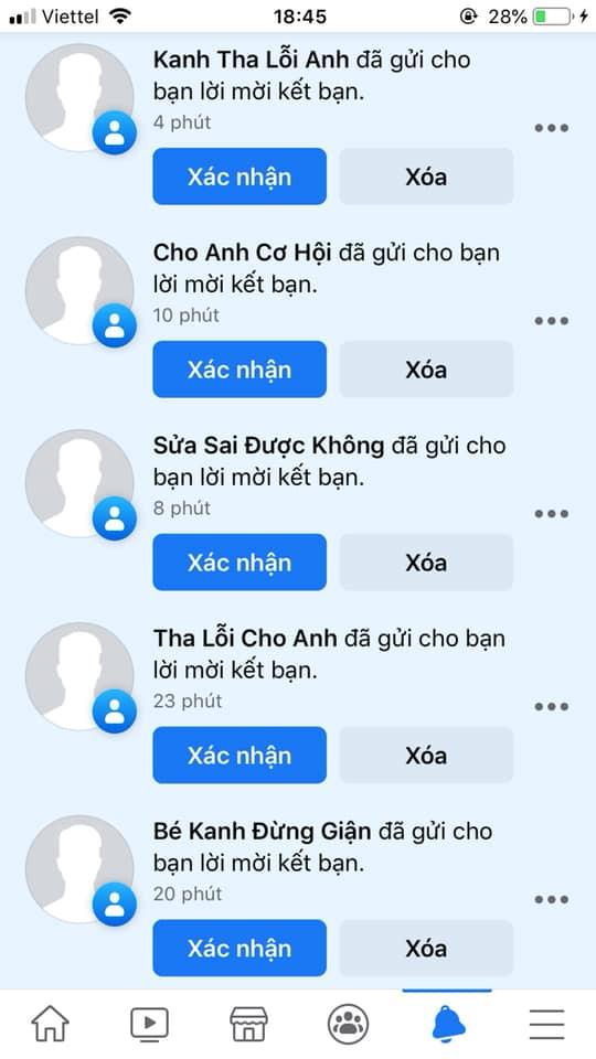 Cao thủ làm lành khi bị bạn gái block: Lập loạt tài khoản Facebook mới, mỗi cái tên là một lời xin lỗi-1