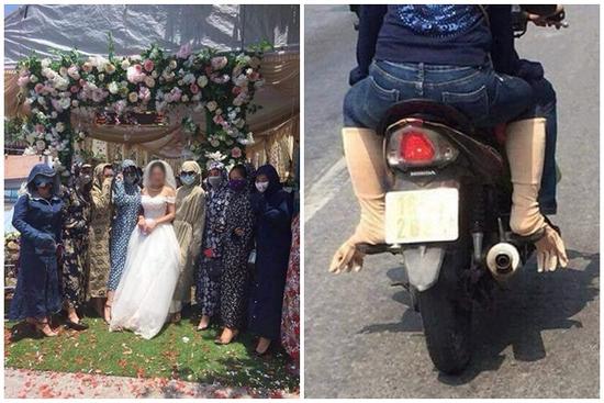 Phì cười với thời trang chống nắng của chị em, đã hiệu quả lại độc đáo