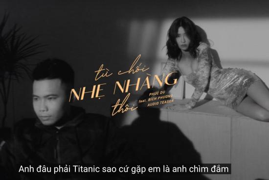 Câu rap trong bài hát mới của Bích Phương gây tranh cãi khi mang thảm họa Titanic ra 'đu đưa'