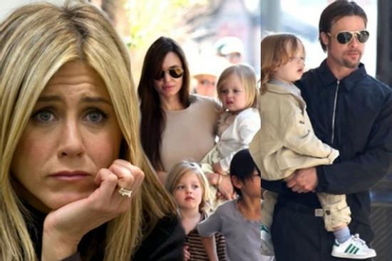 Jennifer Aniston buồn vì Brad Pitt làm lành với Angelina Jolie