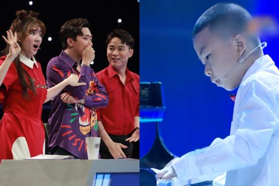 Thí sinh 5 tuổi bịt mắt chơi piano vi diệu đến nỗi Trấn Thành - Hari Won xin nhận làm con