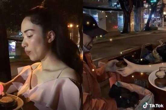 Có tâm tặng bánh cho người lao động, Hòa Minzy vẫn bị soi vì mất vệ sinh