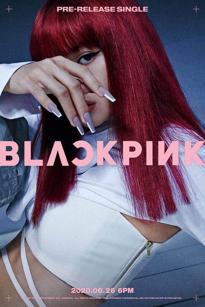 BLACKPINK đột ngột chuyển concept nữ tính trong bộ teaser tím lịm tìm sim, Lisa lại tiếp tục cho fan ăn cú lừa về mái tóc đen rồi?-6