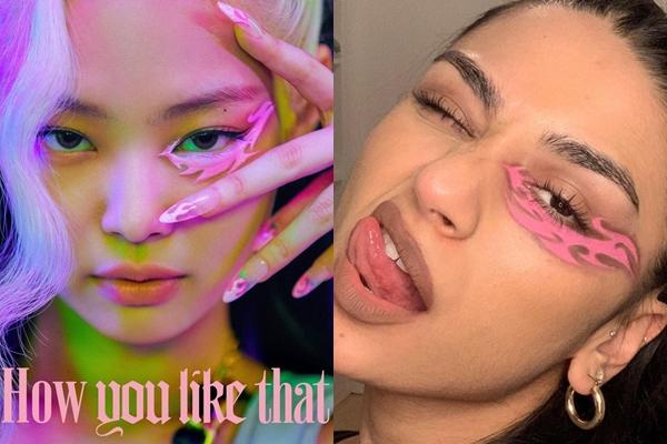 Kiểu trang điểm mắt độc đáo của Jennie bị tố đạo nhái-1