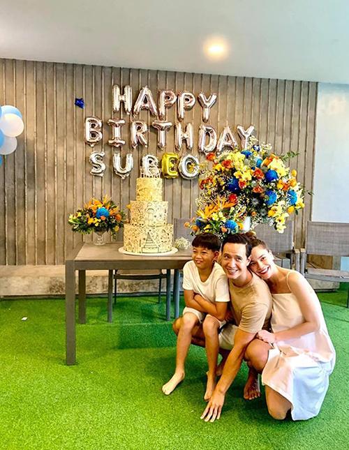 Hồ Ngọc Hà cùng Kim Lý tổ chức sinh nhật Subeo-3