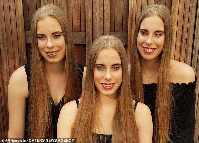 Mẹ than phiền vì 3 con gái làm gì cũng hệt nhau, không thể phân biệt-2