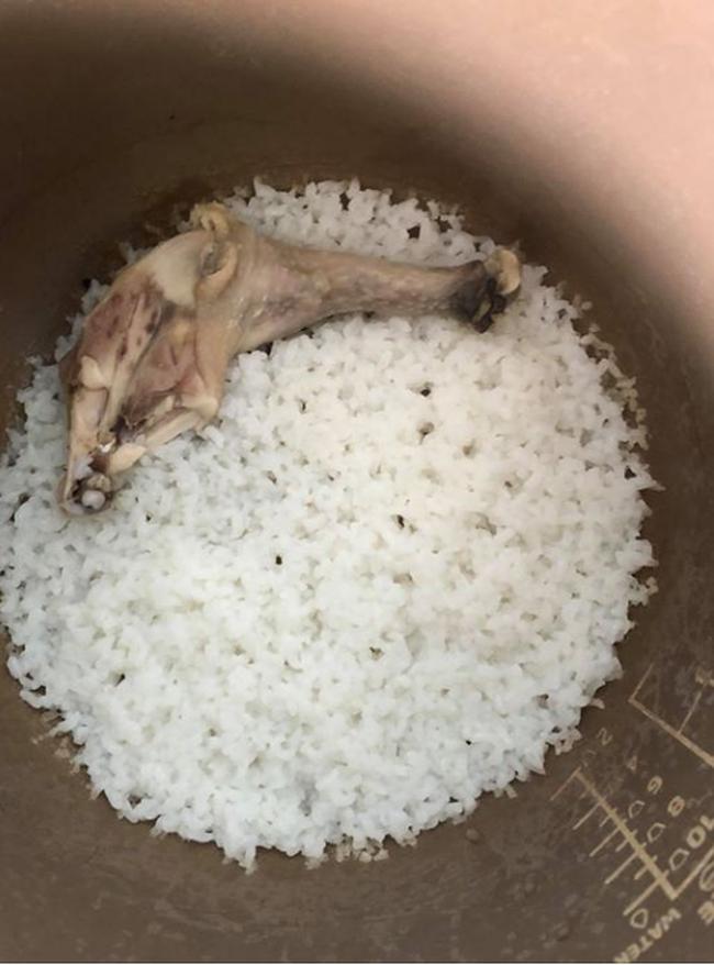 Nồi cháo gà mắc cạn làm dân mạng cười nghiêng ngả, không ăn cháo thì đành ăn cơm-6