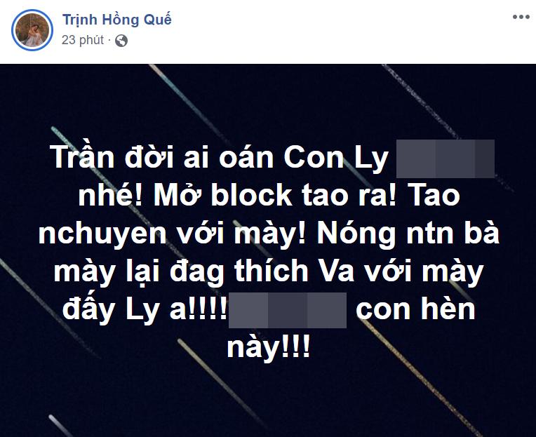 Bị Hồng Quế chửi đích danh con hèn, Lưu Đê Ly phản dame cực gắt-1