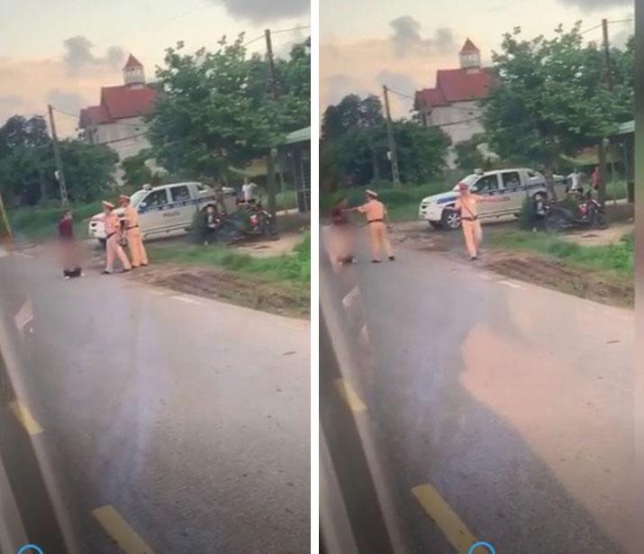 Bị CSGT Quảng Ninh dừng xe, người đàn ông tụt quần, chìa bộ phận nhạy cảm ra ăn vạ-2