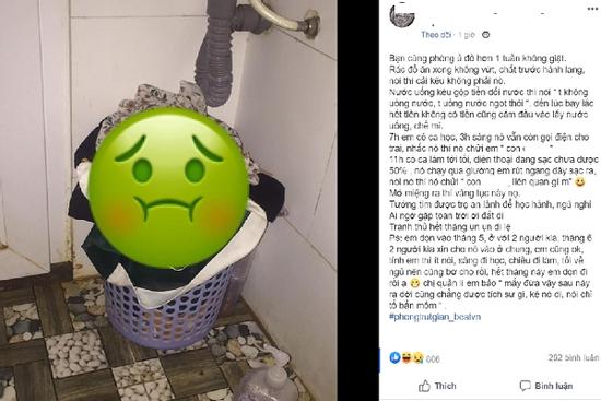 Phát hiện bạn cùng phòng là 'chúa ở bẩn', cô gái trẻ chỉ biết câm nín và âm thầm chuyển trọ