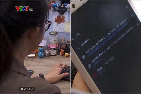 Biên tập viên VTV3 để lộ nhiều tên web đen trên kênh truyền hình quốc gia