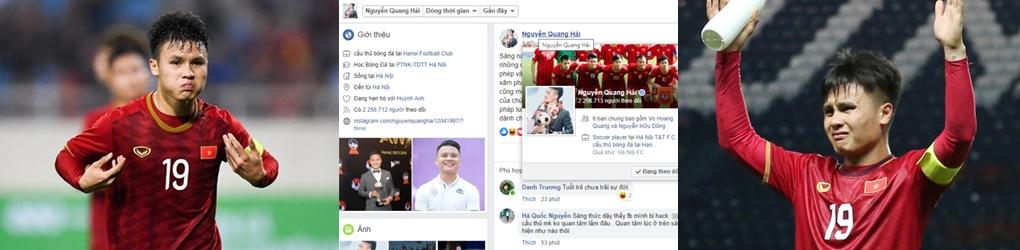 Quang Hải bị hack Facebook