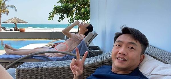 Trước khi công khai bầu vượt mặt, Đàm Thu Trang nhiều lần chối đây đẩy-2