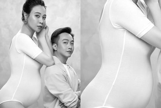 Trước khi công khai bầu vượt mặt, Đàm Thu Trang nhiều lần chối đây đẩy