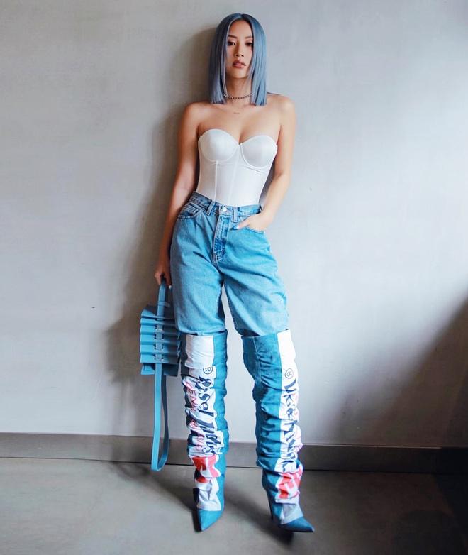 Quỳnh Anh Shyn thích mặc bikini, váy áo đồng điệu với màu tóc-5