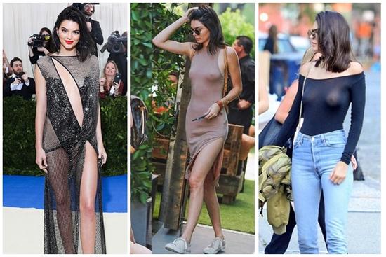 Siêu mẫu triệu đô Kendall Jenner thả rông lộ nhũ hoa làm náo loạn đường phố