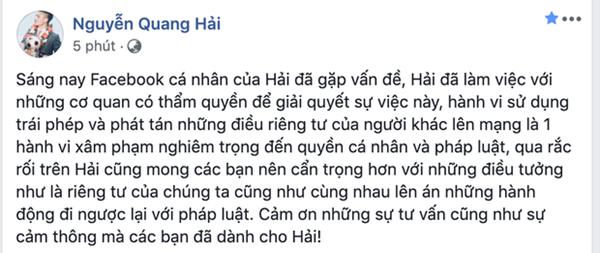 Cục an ninh mạng vào cuộc truy tìm kẻ hack Facebook cầu thủ Quang Hải-2