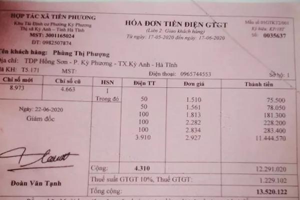 Một hộ có hóa đơn tiền điện 6 tháng liền giống hệt nhau-2