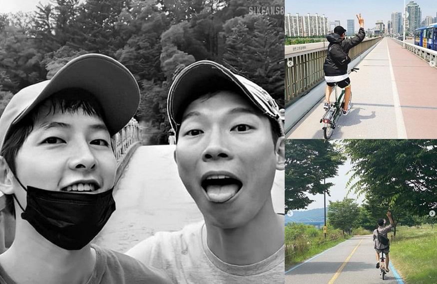 Mới đây, bộ đôi thân thiết Song Joong Ki - Yang Kyung Won cùng chia sẻ khoảng thời gian rảnh rỗi bằng việc đạp xe dạo phố, tận hưởng không khí trong lành. Cả hai bắt đầu tình bạn từ việc cùng trực thuộc công ty quản lý High Story DNC. Vừa qua, Song Joong Ki vướng ồn ào tình ái với một nữ luật sư, song anh một mực phủ nhận và cho biết đó chỉ là bạn bè. Riêng với Yang Kyung Won, nam diễn viên nhận được nhiều sự chú ý nhờ vai diễn chàng lính Bắc Hàn trong bộ phim "Hạ cánh nơi anh".