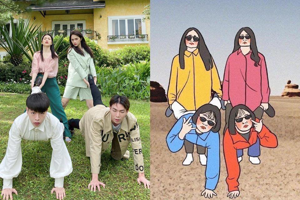 Hương Giang và nhà Hoa dâm bụt siêu lầy hướng dẫn dân mạng tạo dáng chụp ảnh khi đi du lịch-4